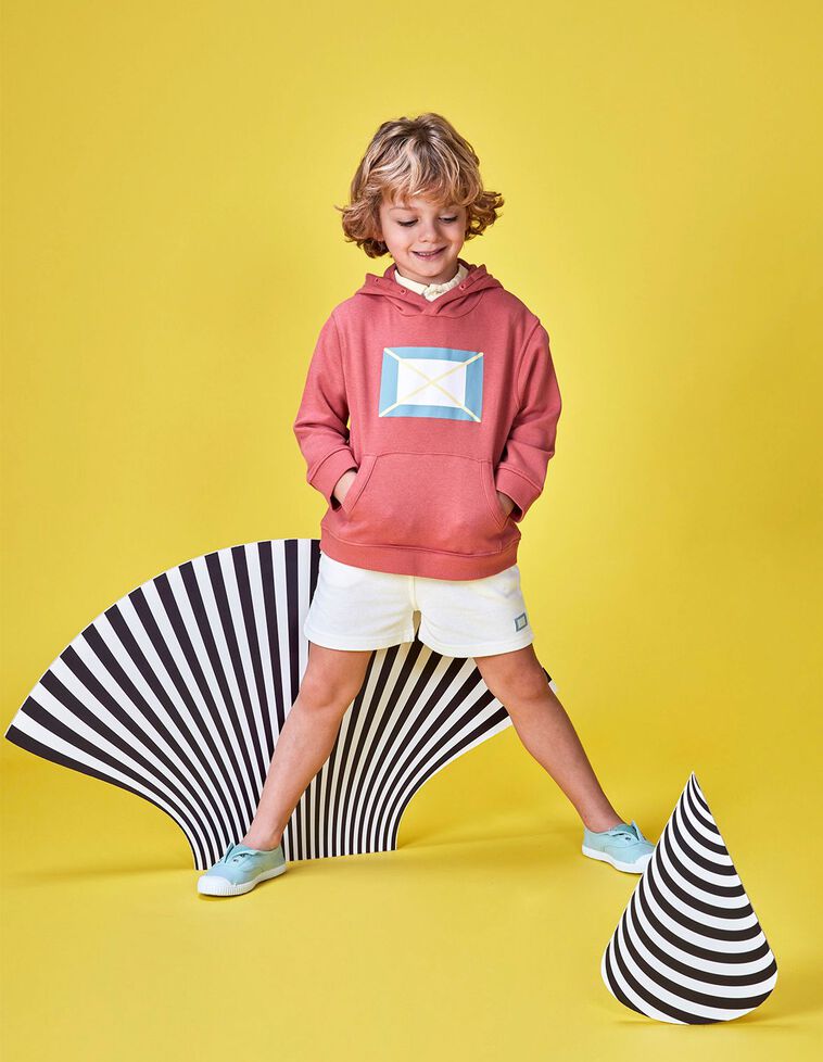 Sudadera bandera coral