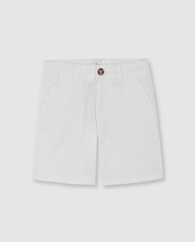 Pantal&oacute;n chino corto blanco