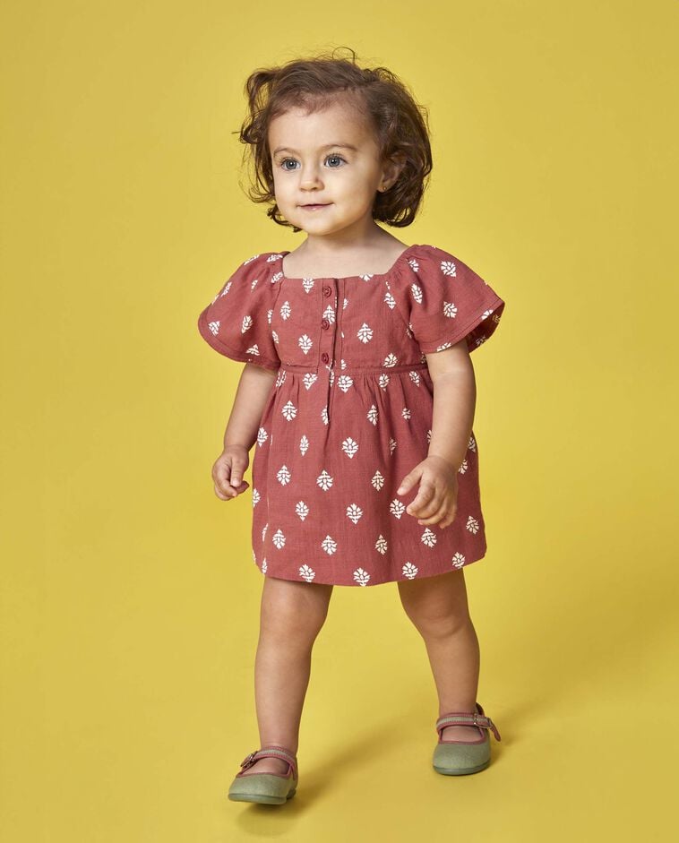 Vestido artesanal rosa