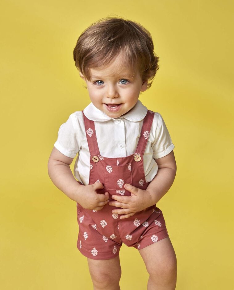 Camisa de manga corta blanco
