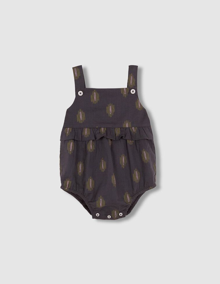 Vestido ikat gris