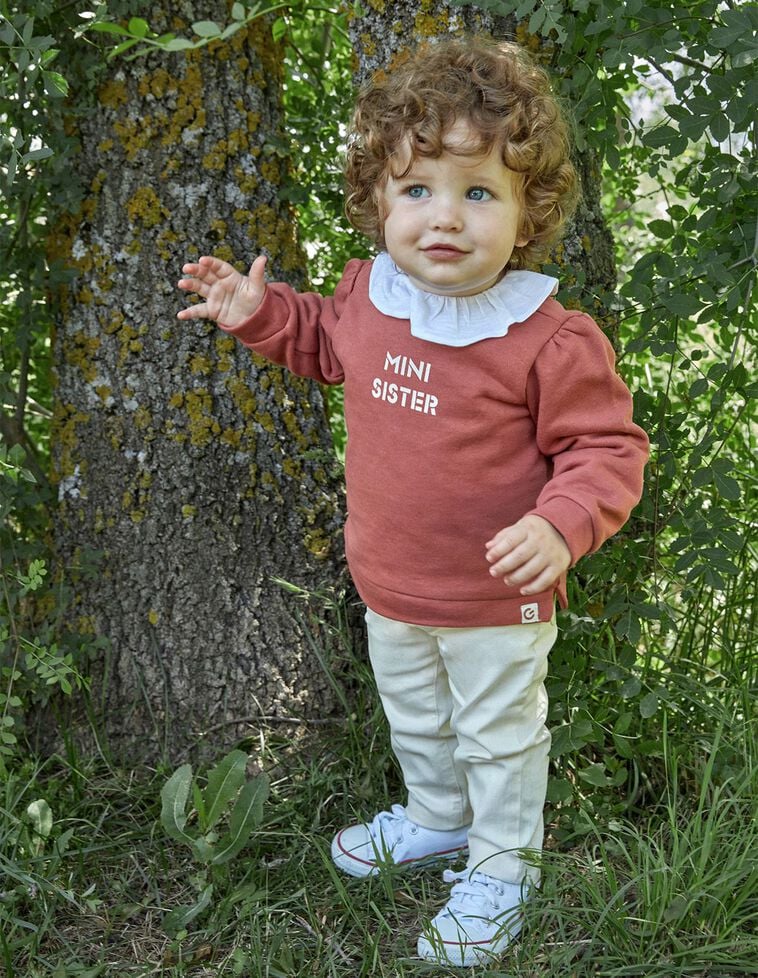 Sudadera Mini Sister Coral Nuevo