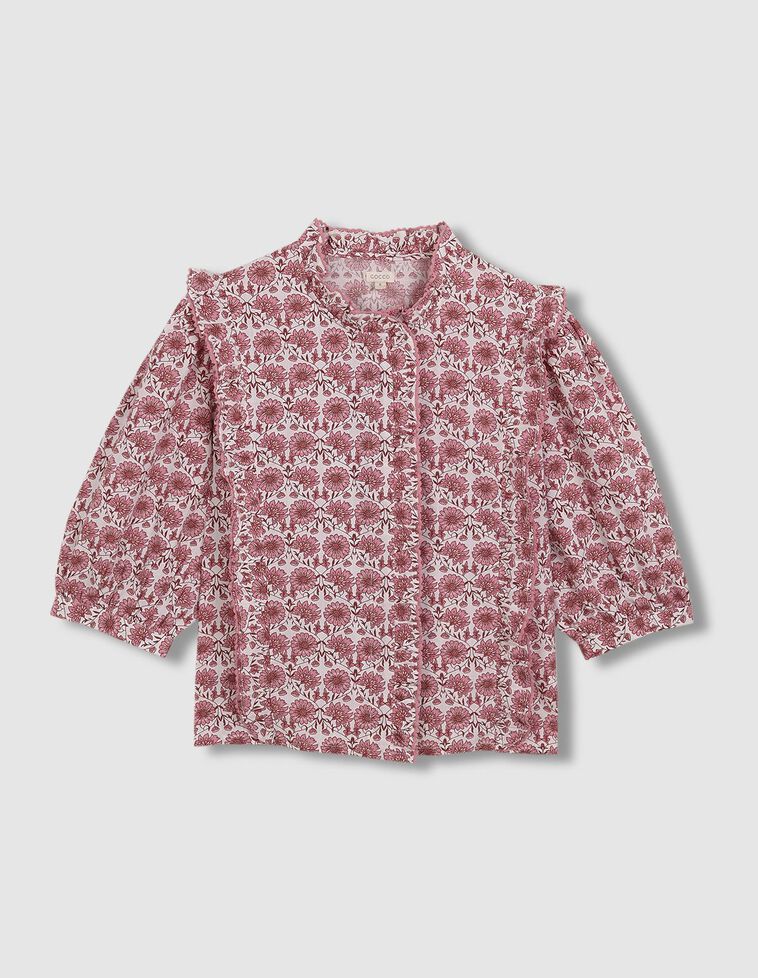Camisa de madre con flores rosa
