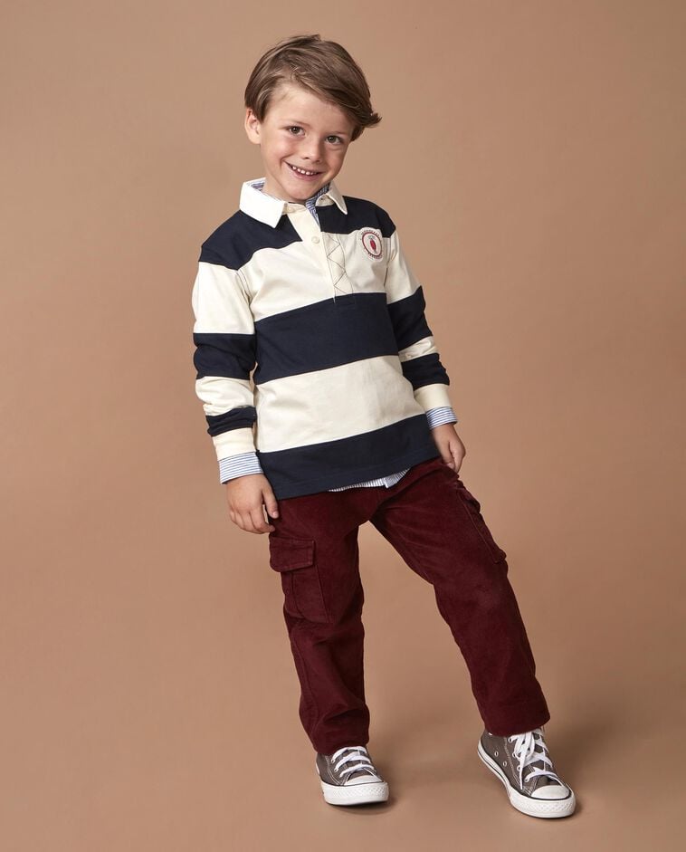 Pantal&oacute;n de pana cargo rojo ni&ntilde;o