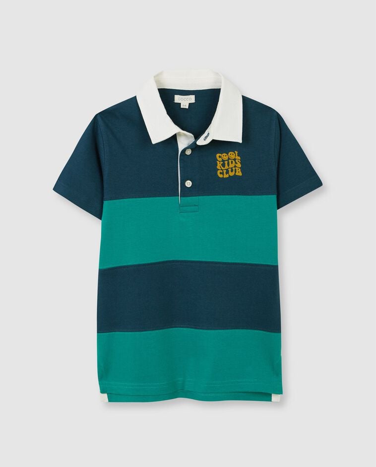 Polo rayas verde