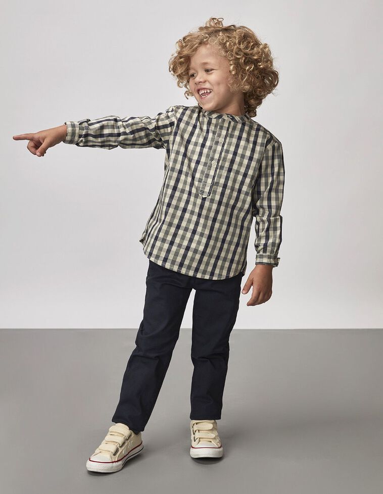 pantalon largo 5 bolsillos de twill