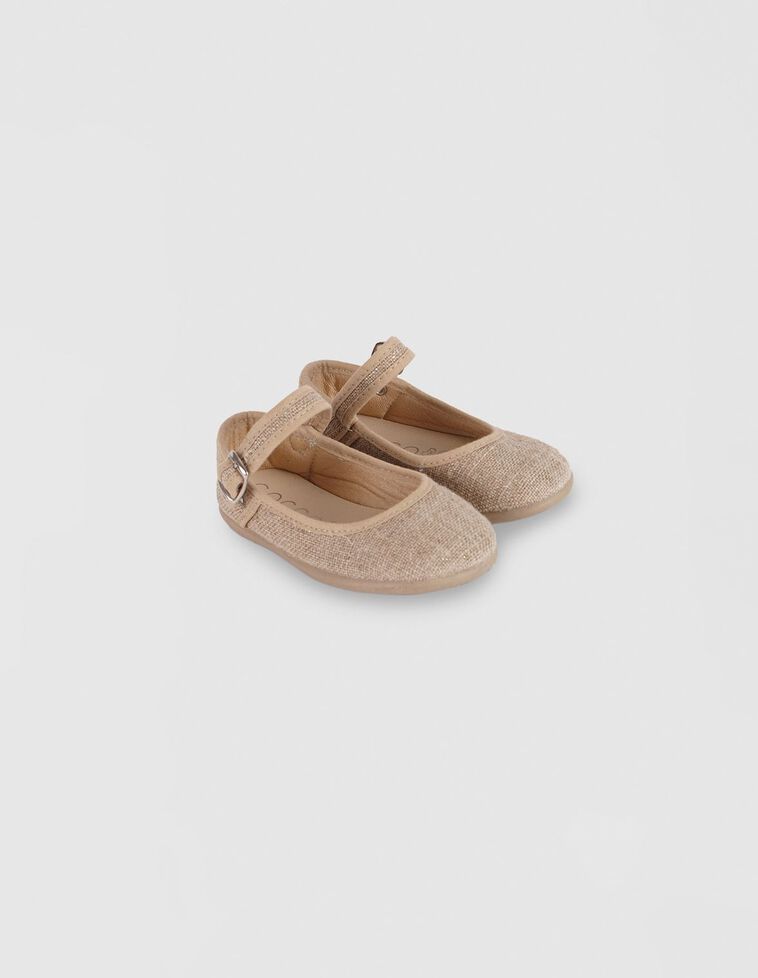 Merceditas lino marron