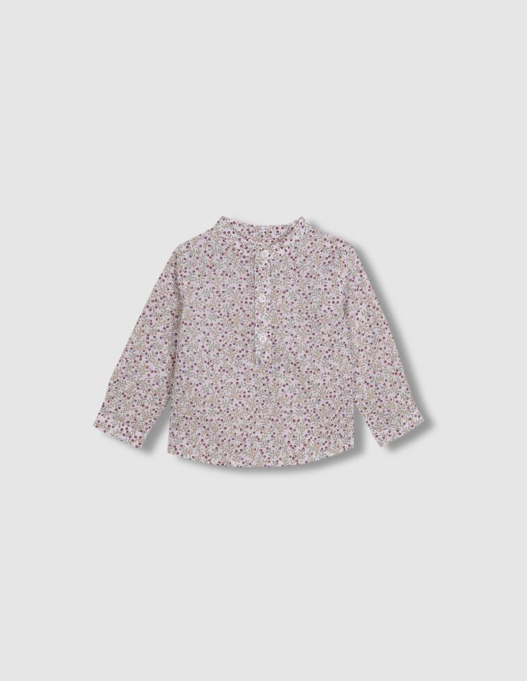 Camisa de florecitas lila