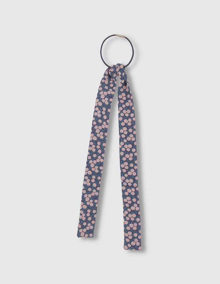 Lazo estampado azul