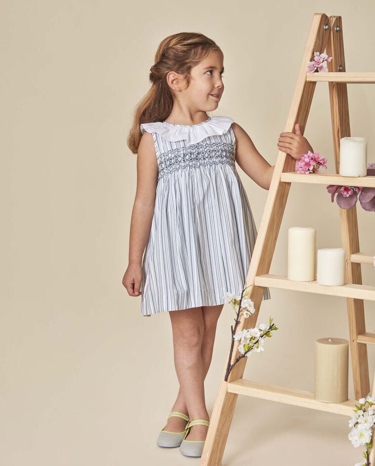 Vestido smock blanco