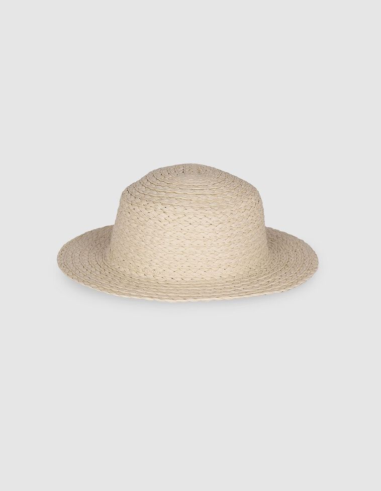 Sombrero de papel beige
