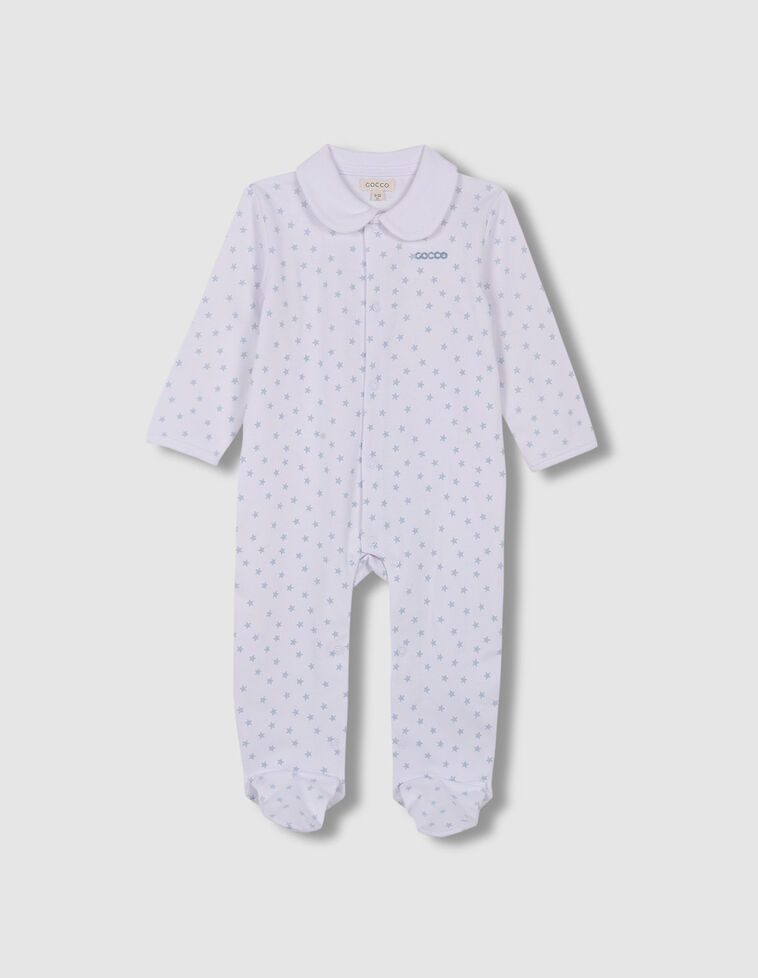 Pijama estampado blanco 