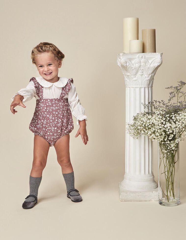 Ranita estampada con tirantes morado Ranita estampada con tirantes morado