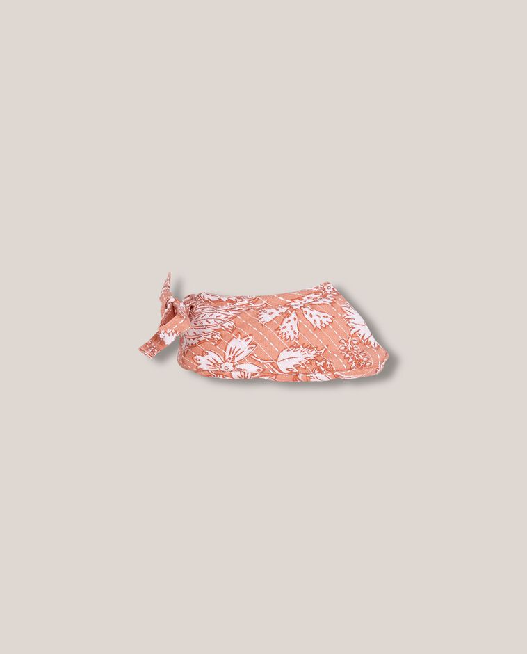 Patuco con lazo rosa