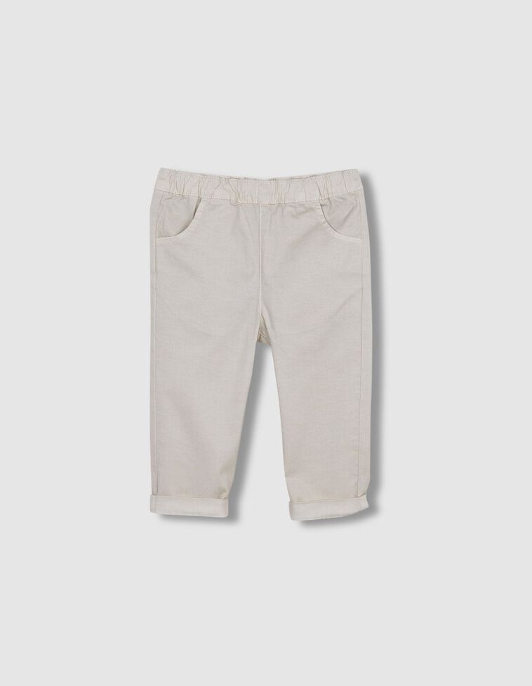 Pantalón gomas largo piedra