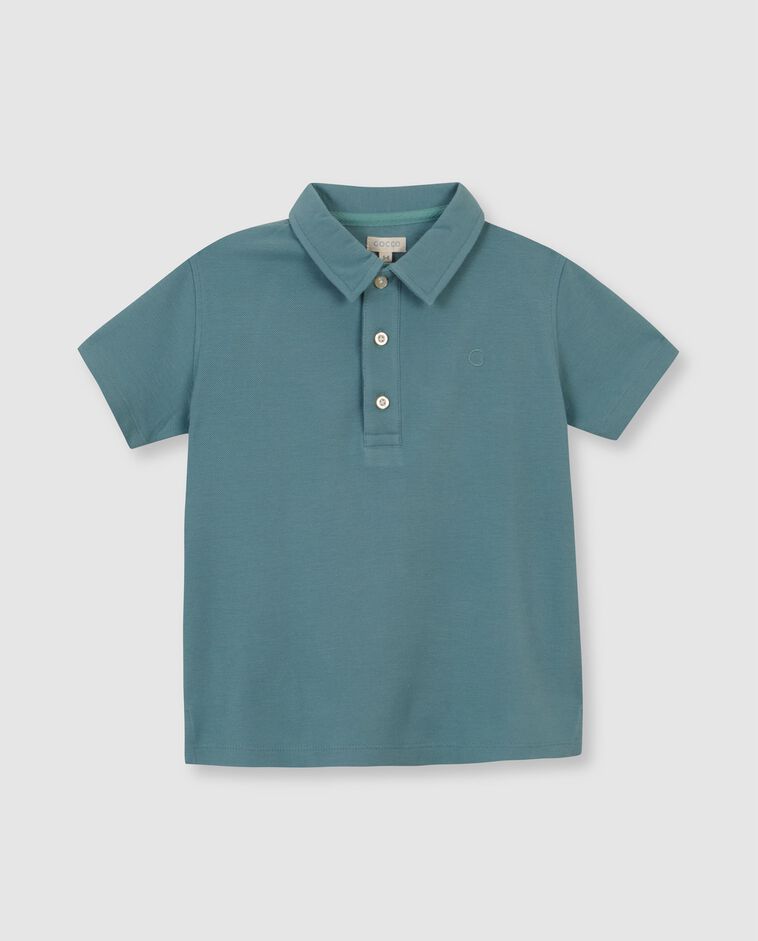 Polo b&aacute;sico de piqu&eacute; verde