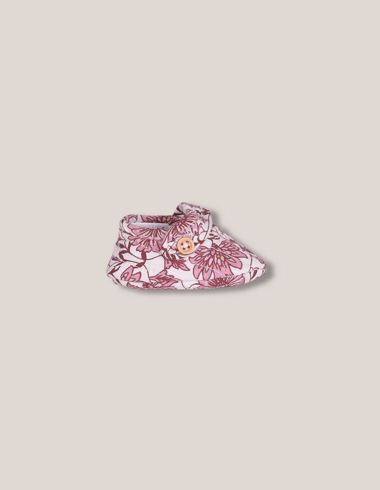 Patuco con estampados acolchados rosa