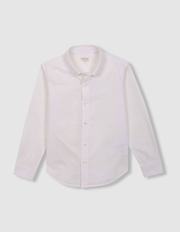 Camisa de oxford blanco