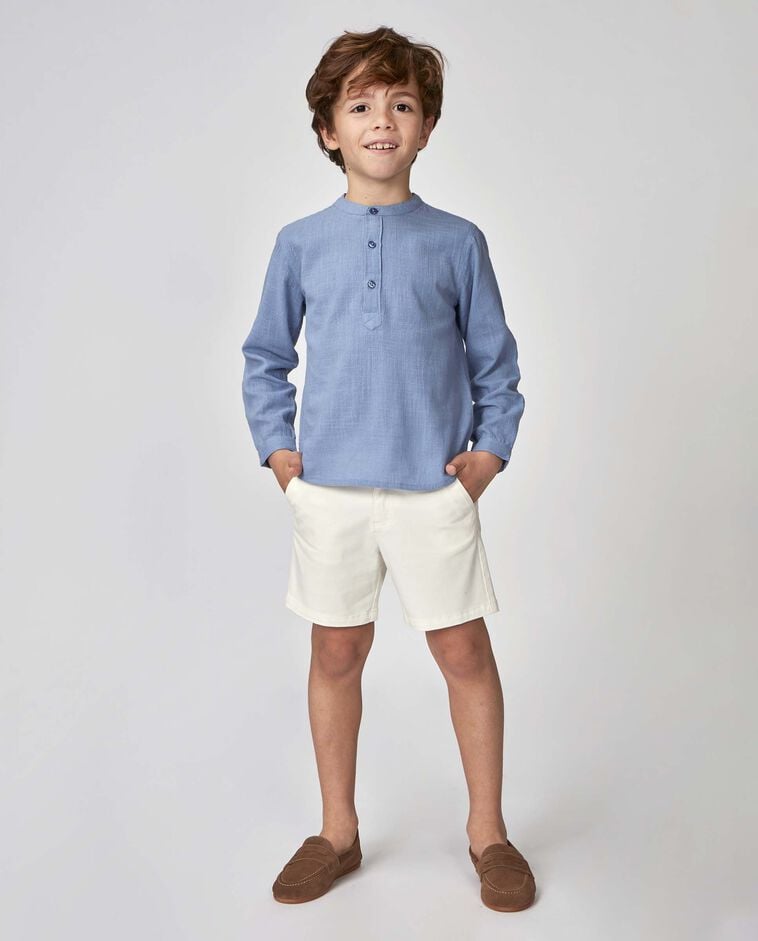 Pantal&oacute;n chino corto blanco