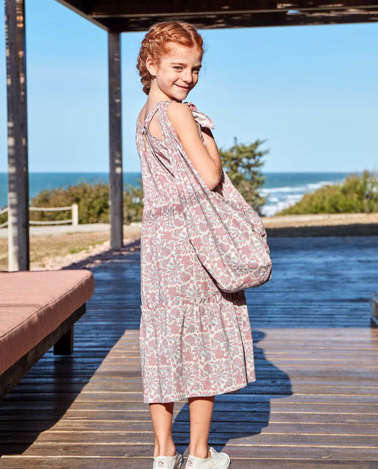 Bolsa con estampado de nudo beige claro