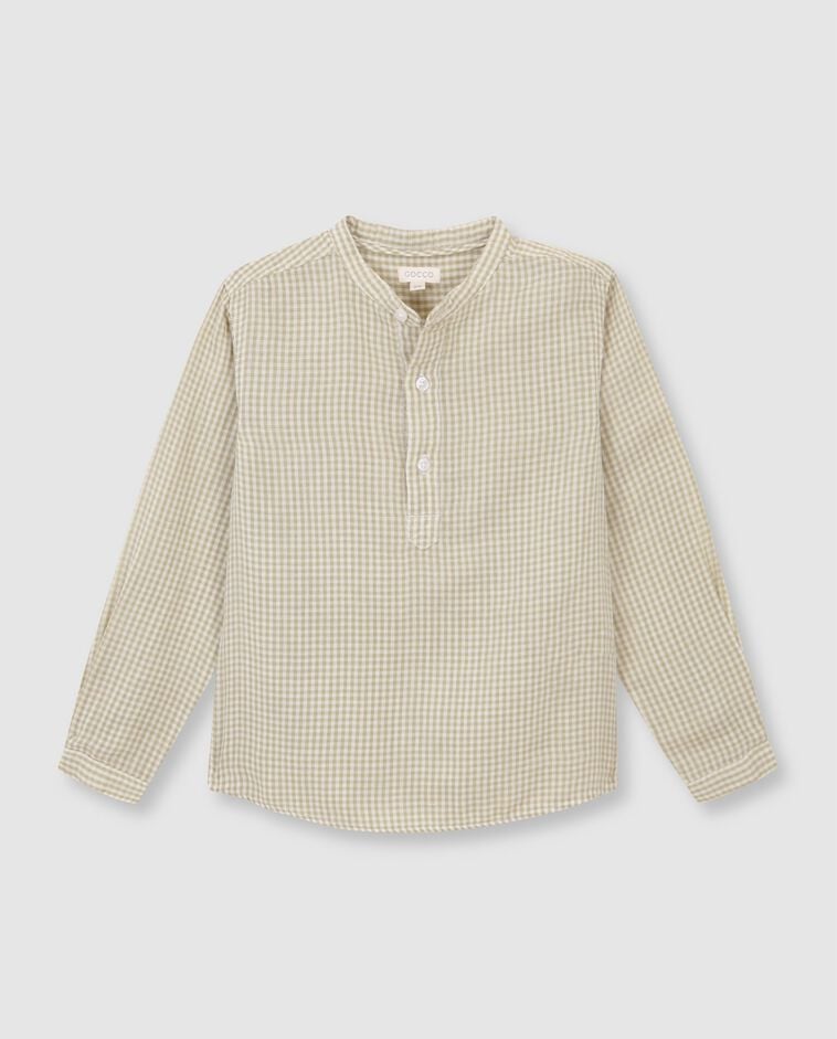 Camisa mao vichy blanco