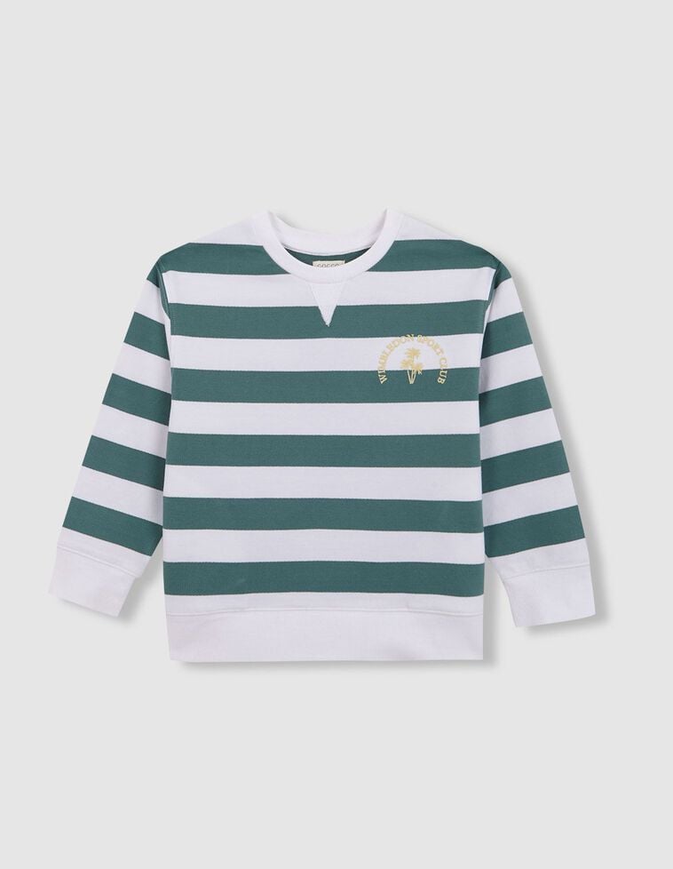 Sudadera de rayas blanco