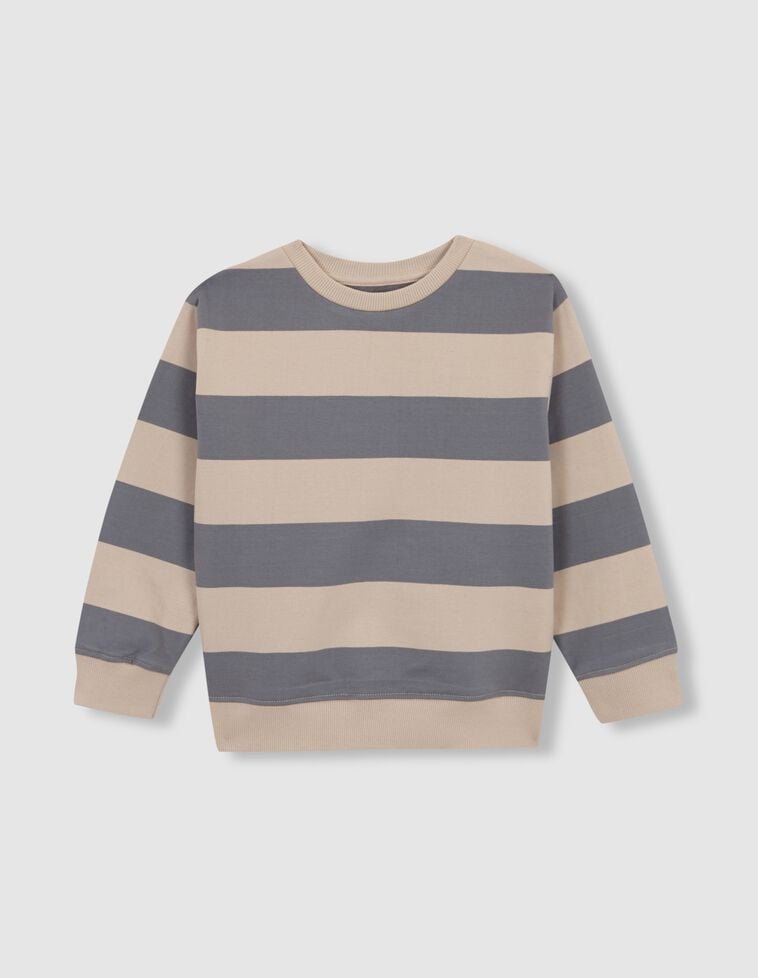 Sudadera de rayas azul claro