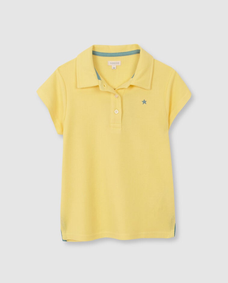 Polo de manga corta amarillo