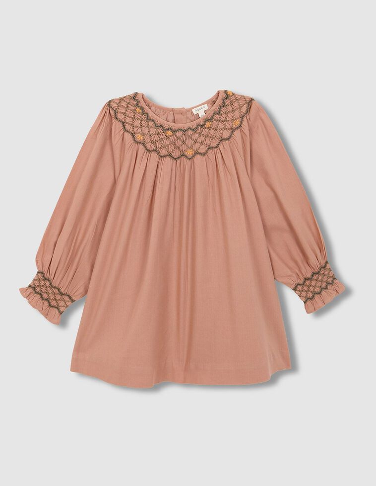 Vestido nido de abeja rosa